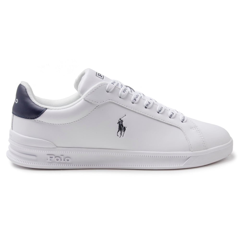 Mens white/navy blue Polo Ralph Lauren Heritage Sneaker 